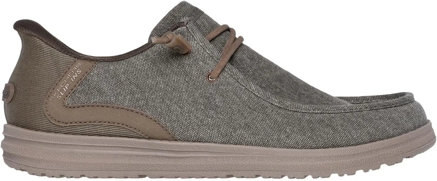 Мужские туфли Skechers Melson-Coronado, Khaki Canvas — фото 4