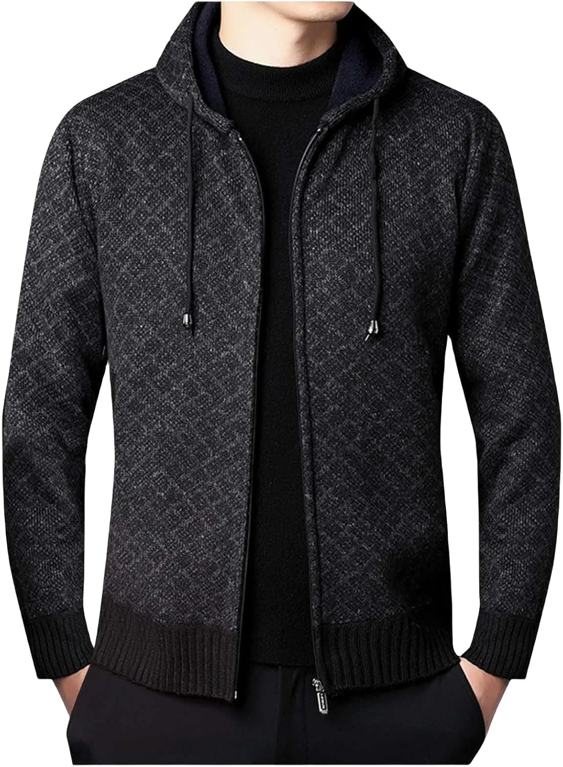 

Мужской кардиган с кабельной вязкой и карманами CHXLQQX