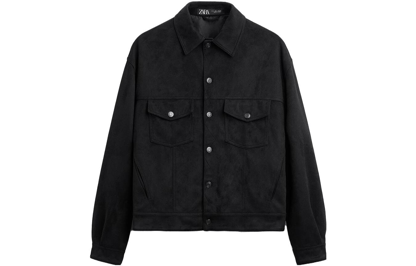 

Куртка мужская черная Zara, черный
