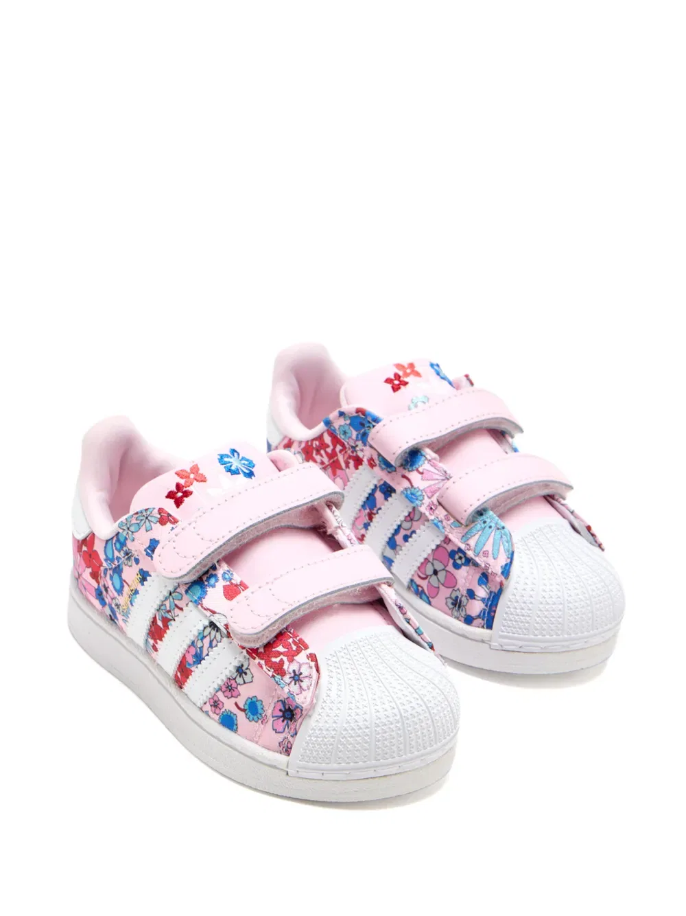 Кроссовки Superstar с цветочным узором Adidas Kids, розовый