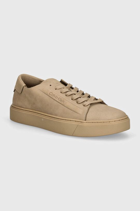 

Кроссовки из нубука HM0HM01616 Calvin Klein, бежевый