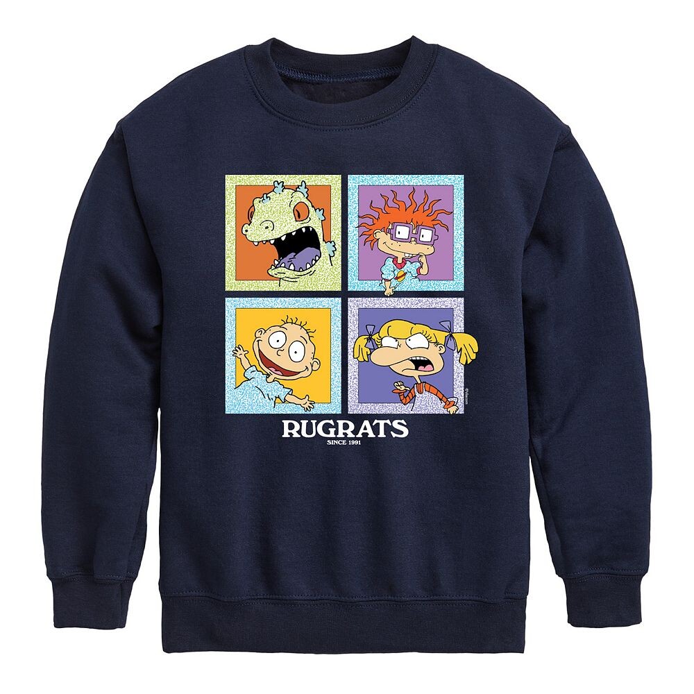 

Флисовый свитшот Rugrats From 1991 для мальчиков 8–20 лет Nickelodeon, темно-синий
