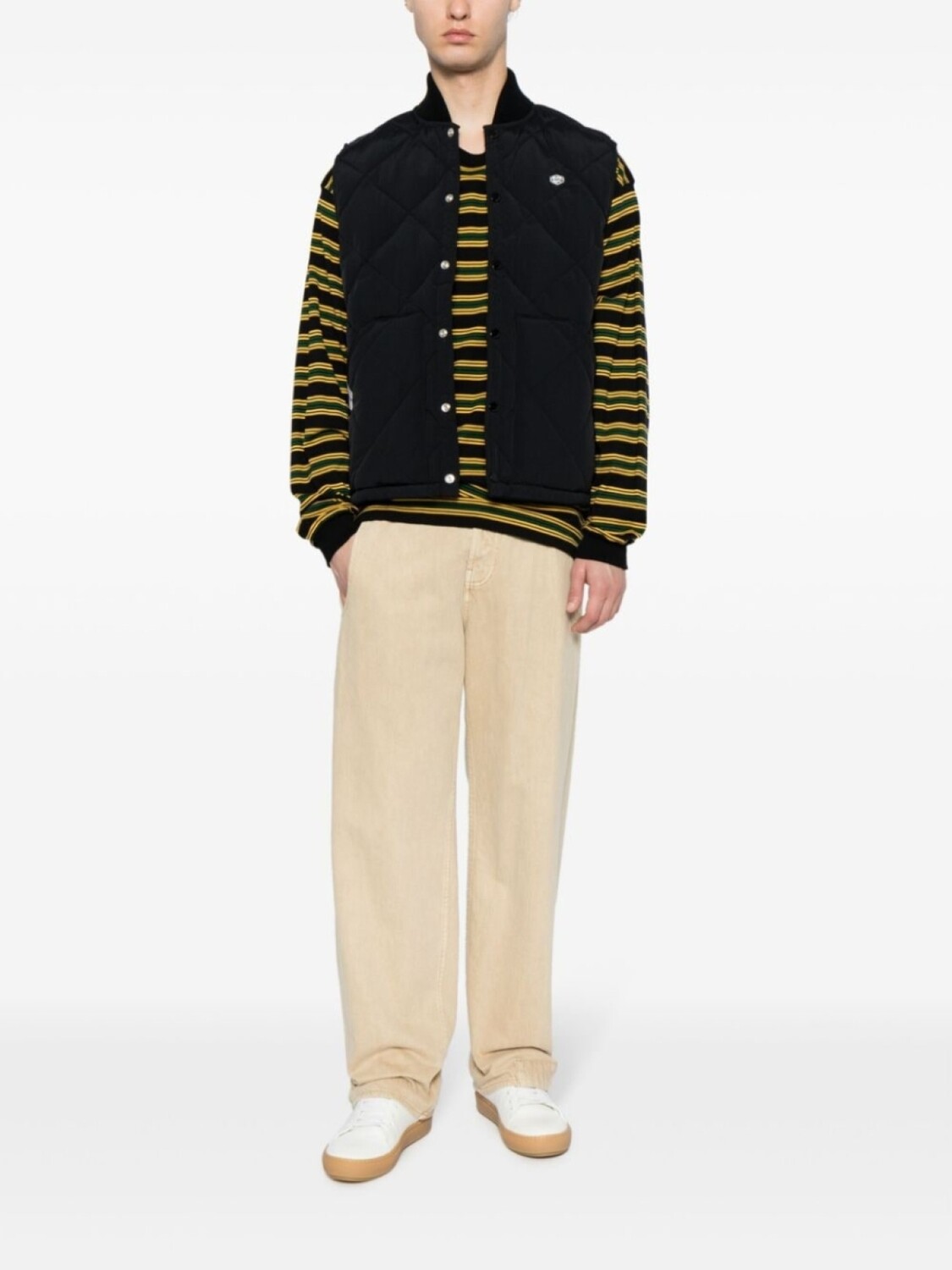 

Жилет стеганый на подкладке ШОКОЛАДНЫЙ, черный