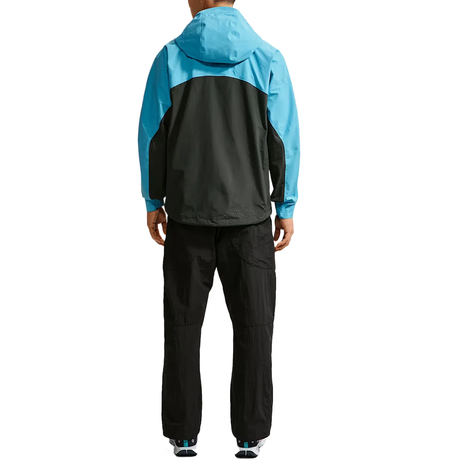 Ветровка Nike водонепроницаемая и ветрозащитная, цвет Baltic Sea Blue/Black — фото 3