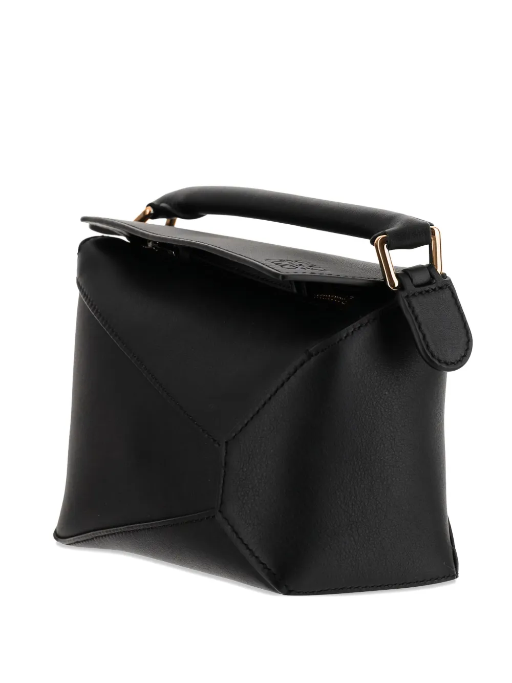 

Сумка Mini Puzzle Edge из телячьей кожи с верхней ручкой LOEWE, черный