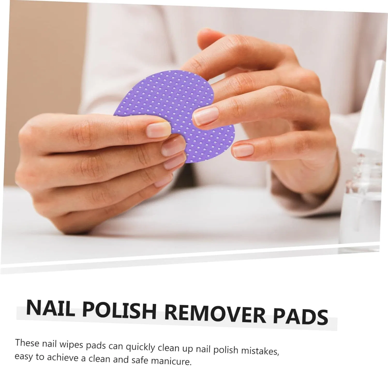 Салфетки для снятия лака Healeved, 200 шт, фиолетовые — фото 3