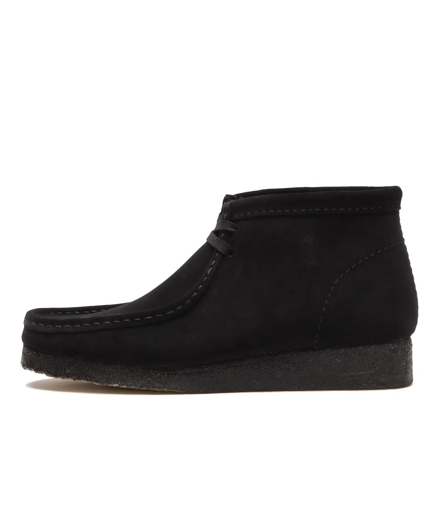 Унисекс мокасины Clarks Wallabee Boot чёрные