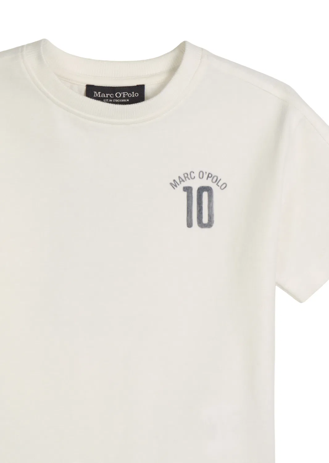 Футболка из органического хлопка Marc O'Polo, белый хлопок — фото 3