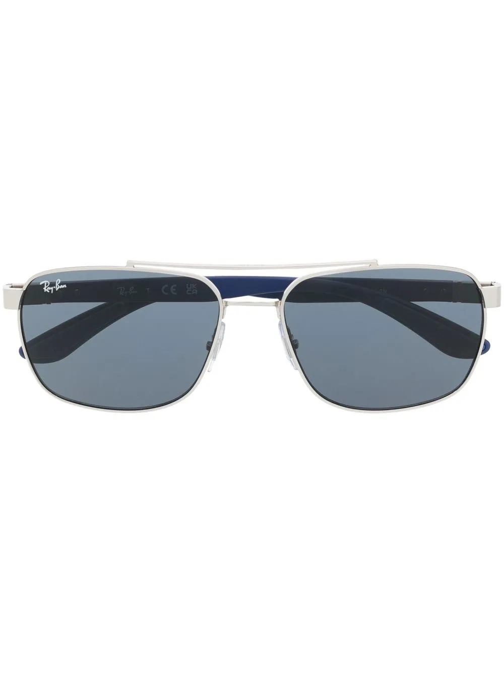 

Солнцезащитные очки в квадратной оправе с логотипом Ray-Ban, синий