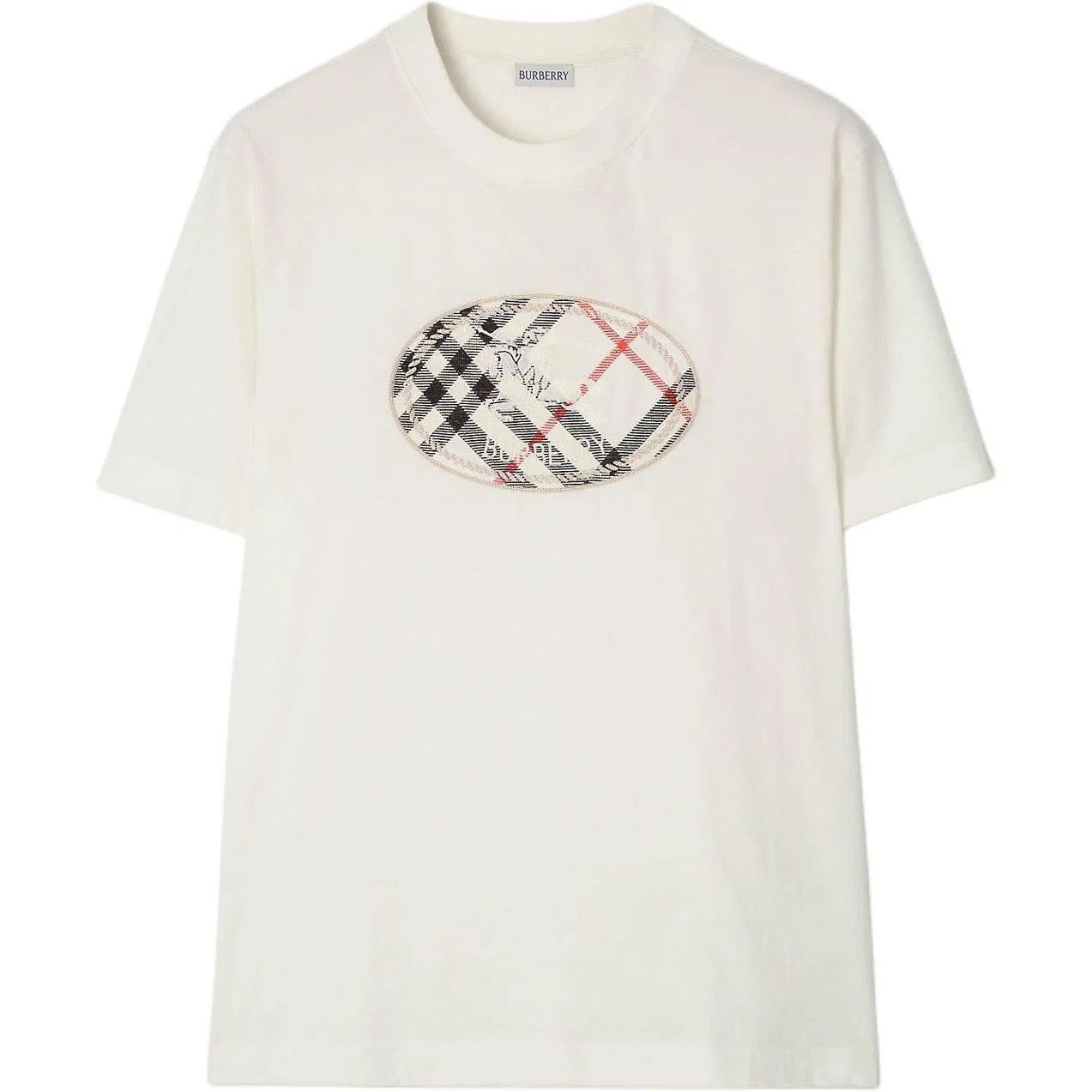 Футболка Burberry с круглым вырезом, мужская, Chalk White
