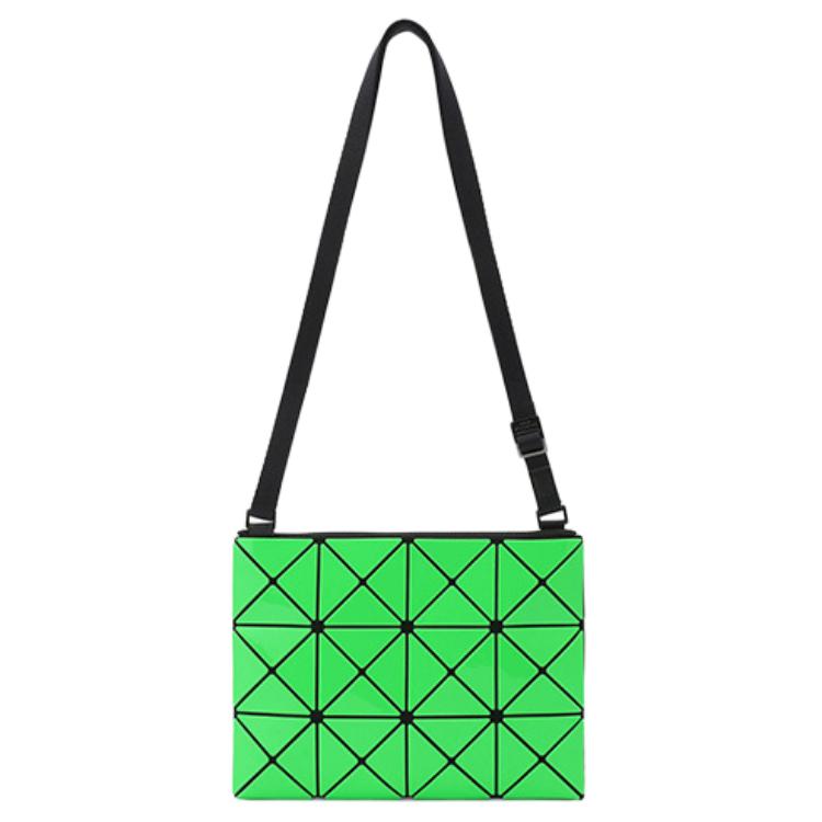 

ISSEY MIYAKE Люминесцентный глянцевый искусственная кожа женская зеленая сумка через плечо