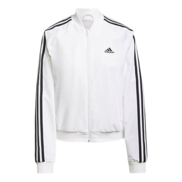 

Куртка Essentials 3 stripes track jacket asia sizing Adidas, белый