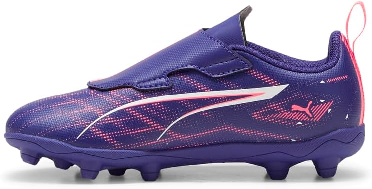 Кроссовки Puma Unisex-Child Ultra Play Hook and Loop Firm Artificial Ground (Toddler/Little Kid/Big Kid), белый — фото 3
