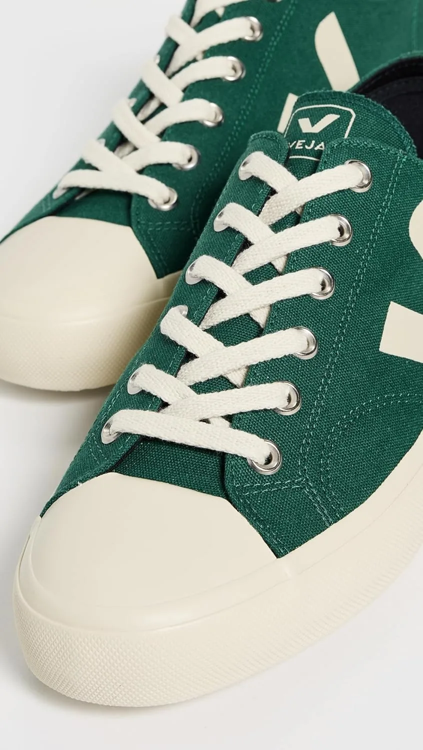 Мужские кроссовки Veja PL0102836 Whata Canvas Green Cotton Logo PE23, зеленый — фото 4
