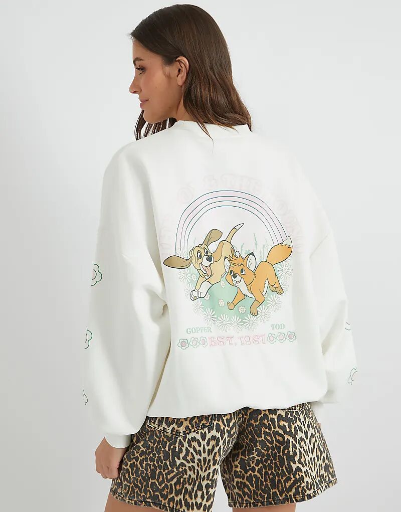 

Толстовка Skinnydip London Disney Fox & the Hound Flower белого цвета