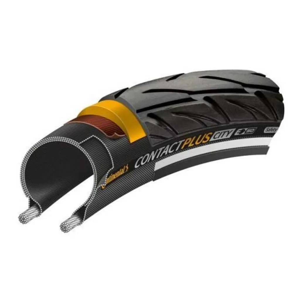 

Жесткая городская шина Continental Contact Plus City 700C x 42, черный