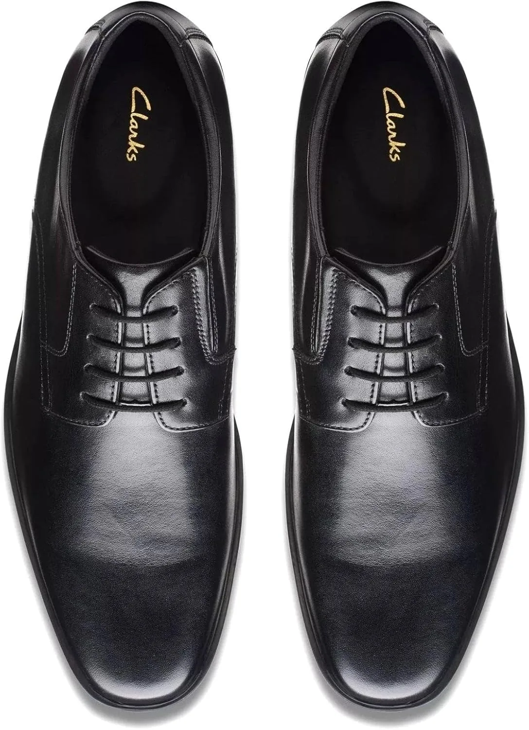 Clarks Howard Walk - Мужские кожаные туфли, черный — фото 3