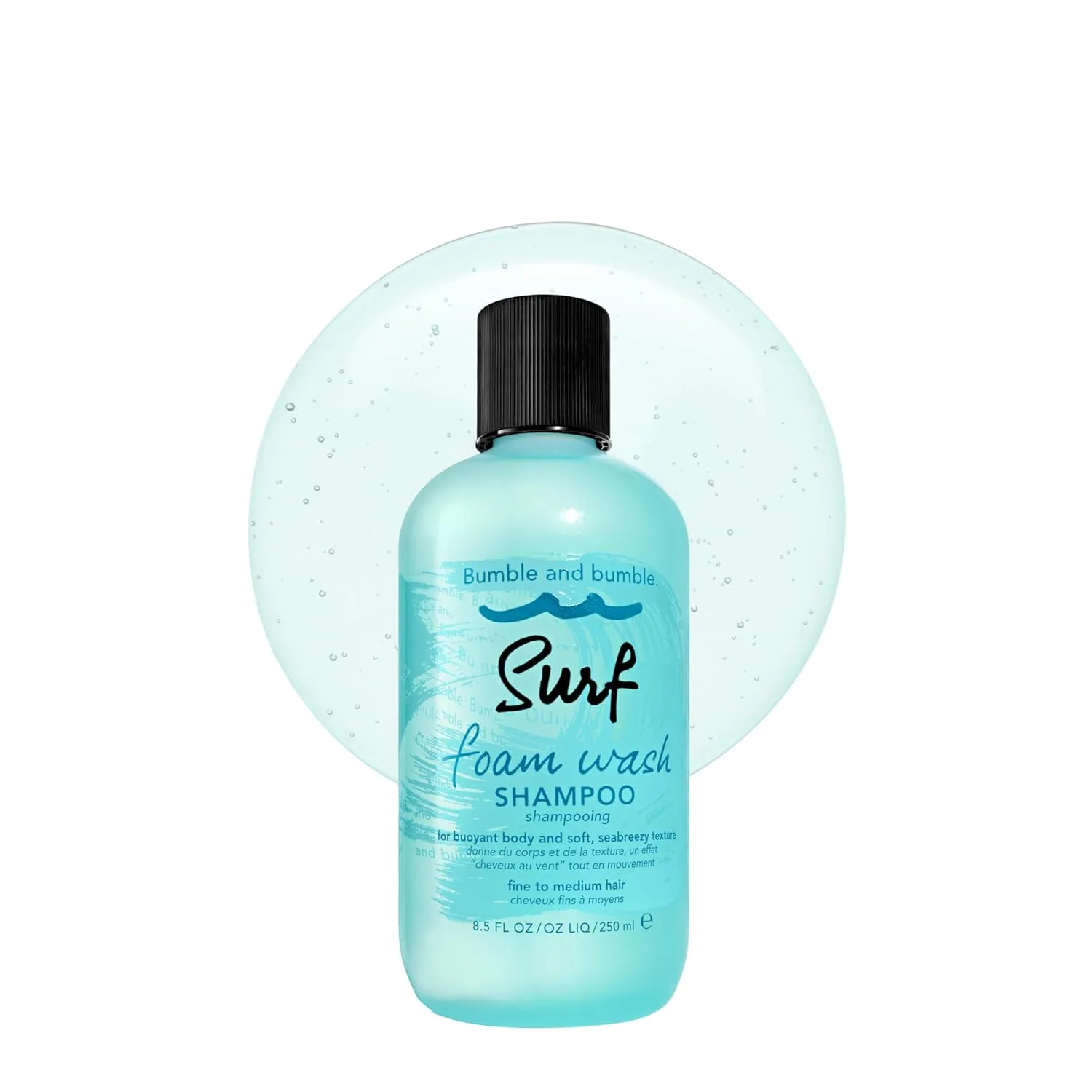 Bumble and bumble. Текстурирующий шампунь Surf Foam Wash | Придает волосам легкую, воздушную текстуру и объем | Для тонких и средних волнистых, прямых волос, 240 мл