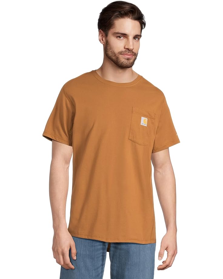 

Футболка Carhartt Force Relaxed Fit Midweight Short, цвет Carhartt Brown