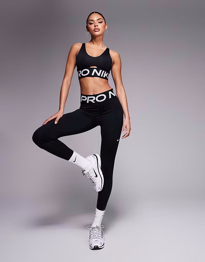 

Леггинсы с высокой талией Nike Pro Training Dri-FIT Sculpt черного цвета