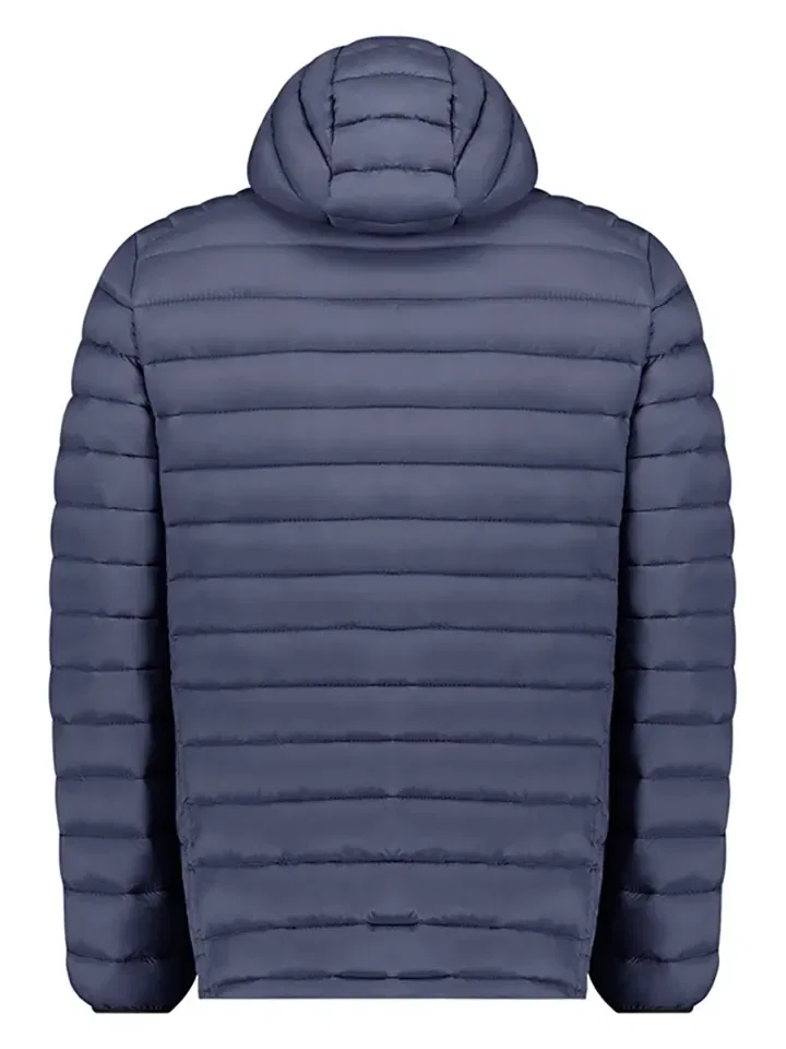 Стеганая куртка с капюшоном Geographical Norway, темно-синий — фото 2