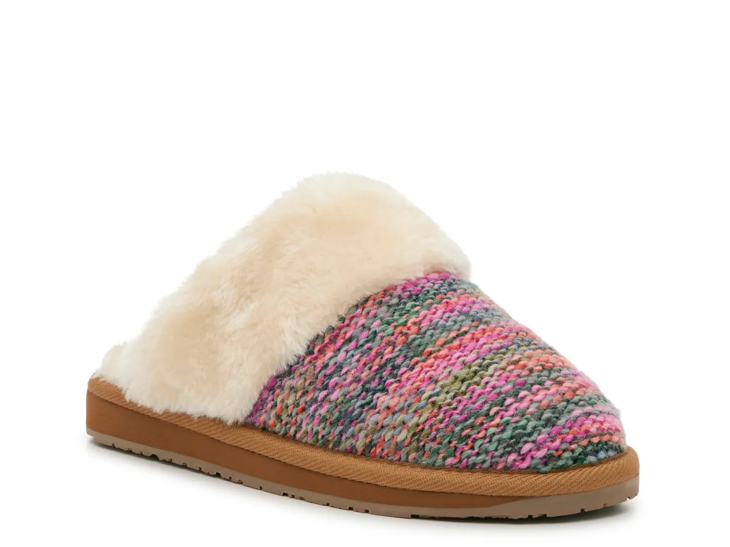 Тапочки Minnetonka Shar Scuff Slipper - Women's, мультиколор