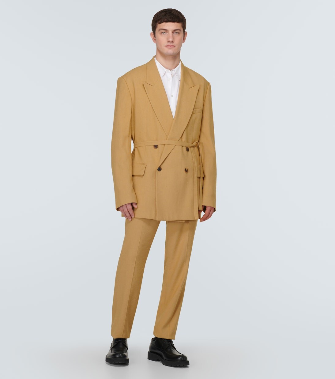 Patrino прямые брюки со средней посадкой Dries Van Noten, коричневый — фото 2