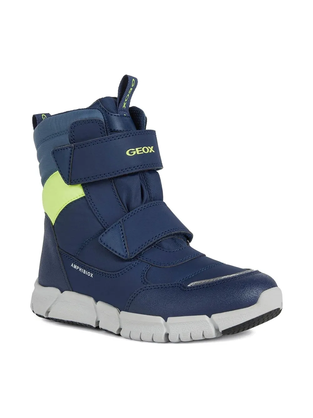

Дутые ботинки с ремешками Geox, синий