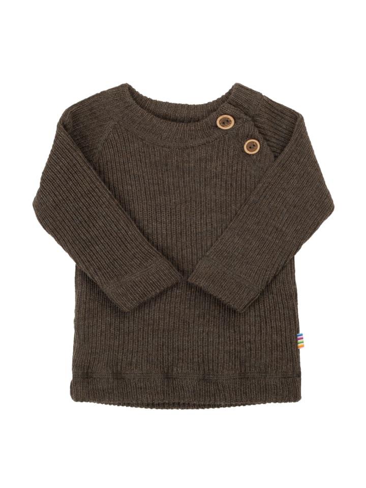 

Рубашка с длинными рукавами из мериносовой шерсти коричневого цвета Joha