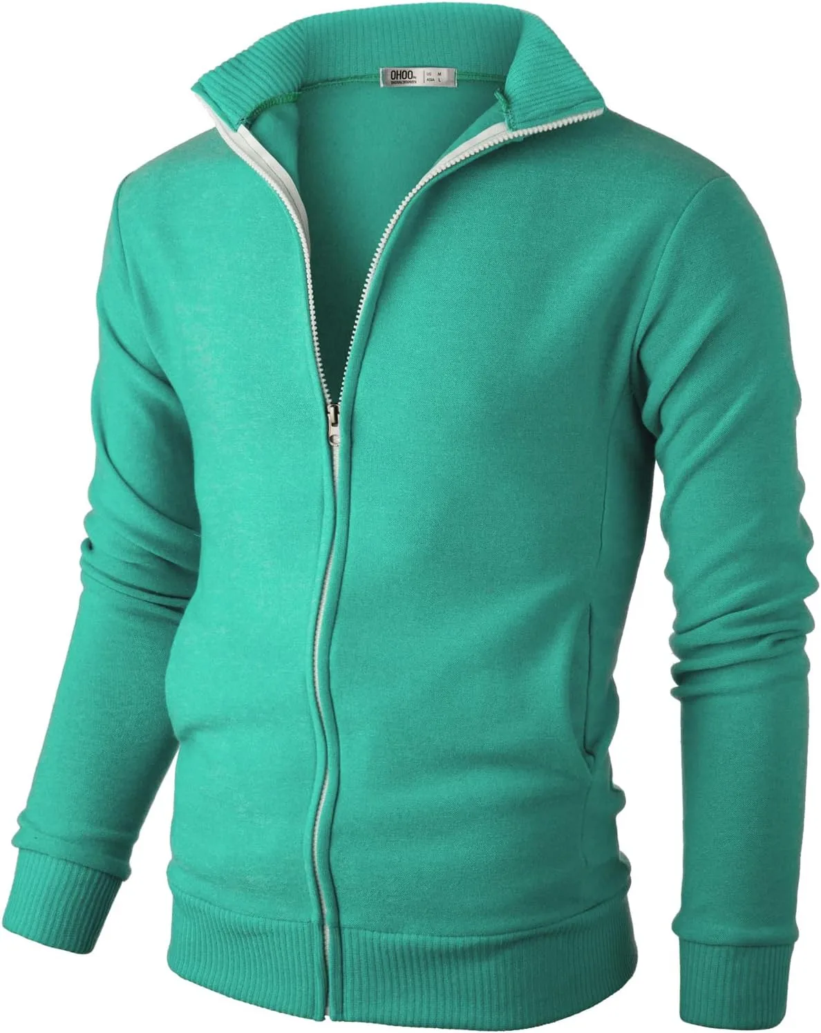 

Мужской кардиган Ohoo Slim Fit с молнией и флисовой подкладкой