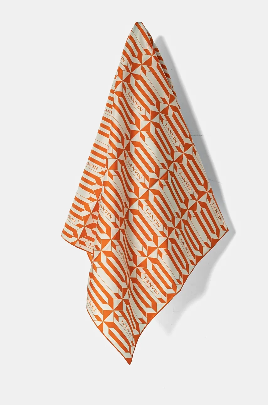 

Шелковая шаль Lanvin, оранжевый