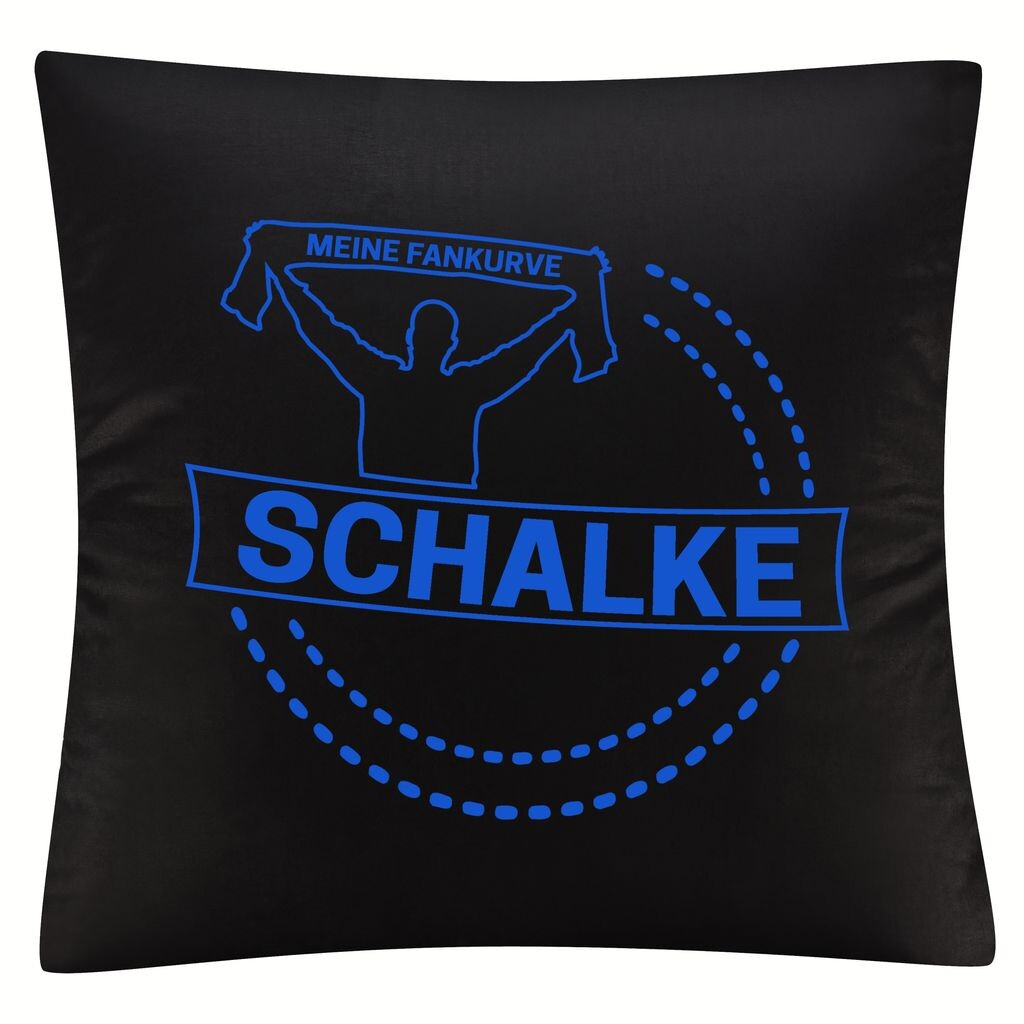 

Чехол на подушку multifanshop - Schalke - My Fan Curve, черный, один размер