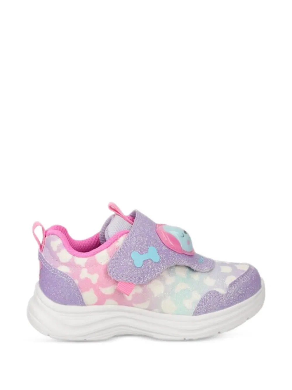 Кроссовки Glimmer kicks, эскиз домашних животных, аппликация, блестящие кроссовки Skechers, фиолетовый — фото 2