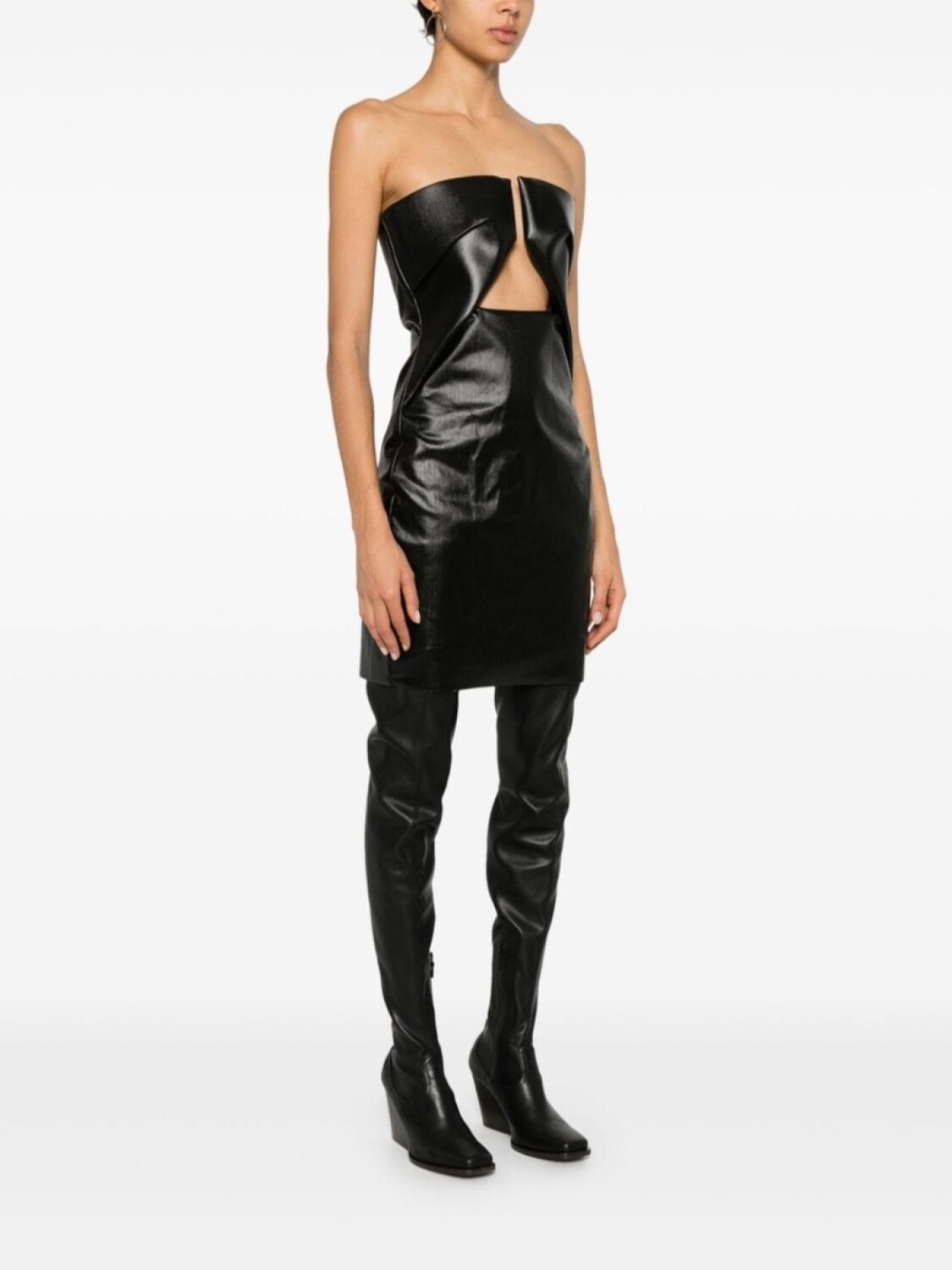 

Rick Owens платье мини Prong, черный