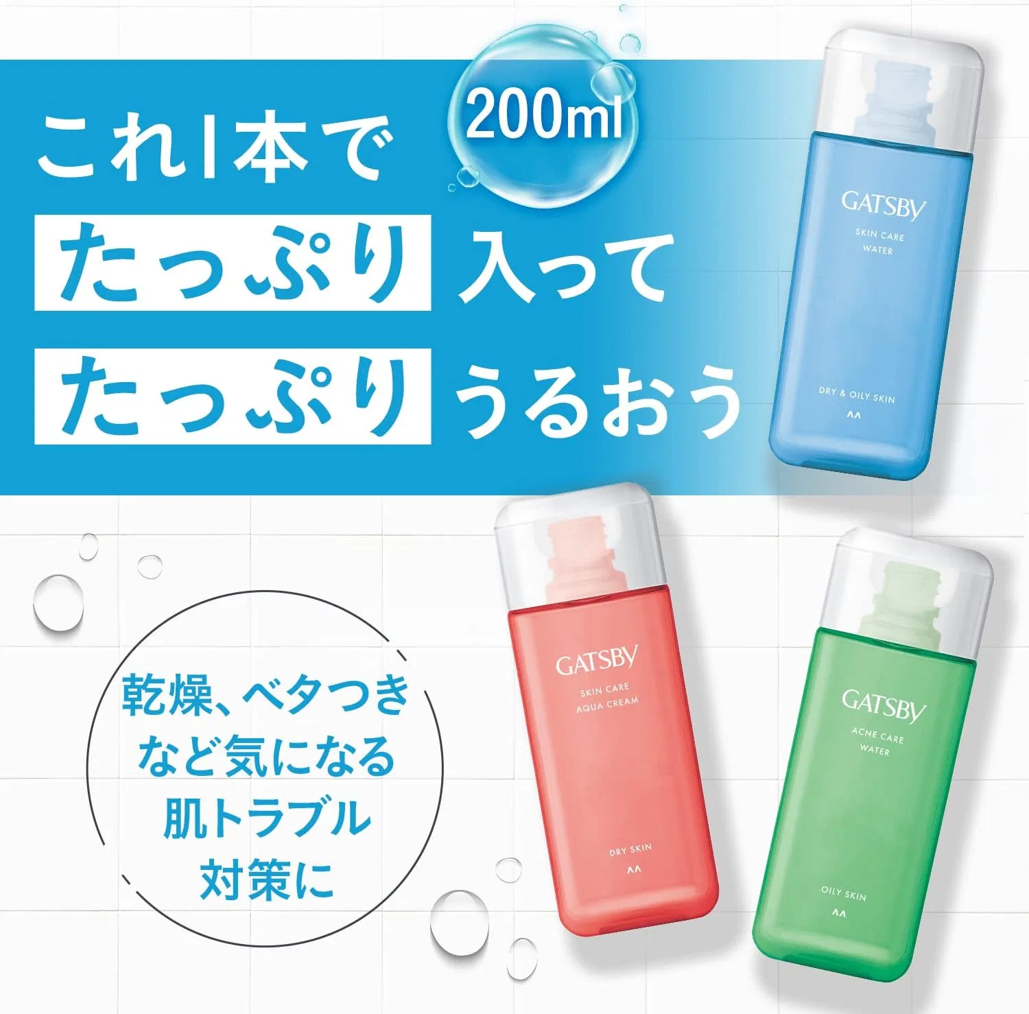 Тоник Mandom — Увлажняющий GATSBY Medicated Skin Care Water, 200 мл — фото 2