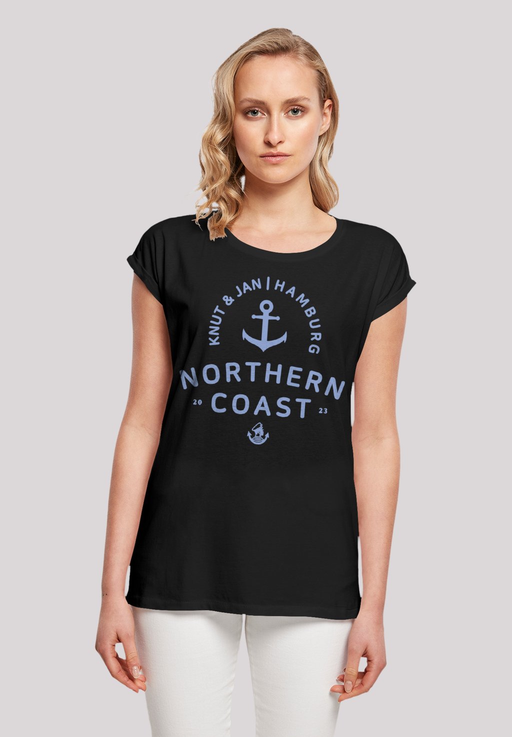 

Футболка с принтом NORDSEE KNUT & JAN HAMBURG F4NT4STIC, черный