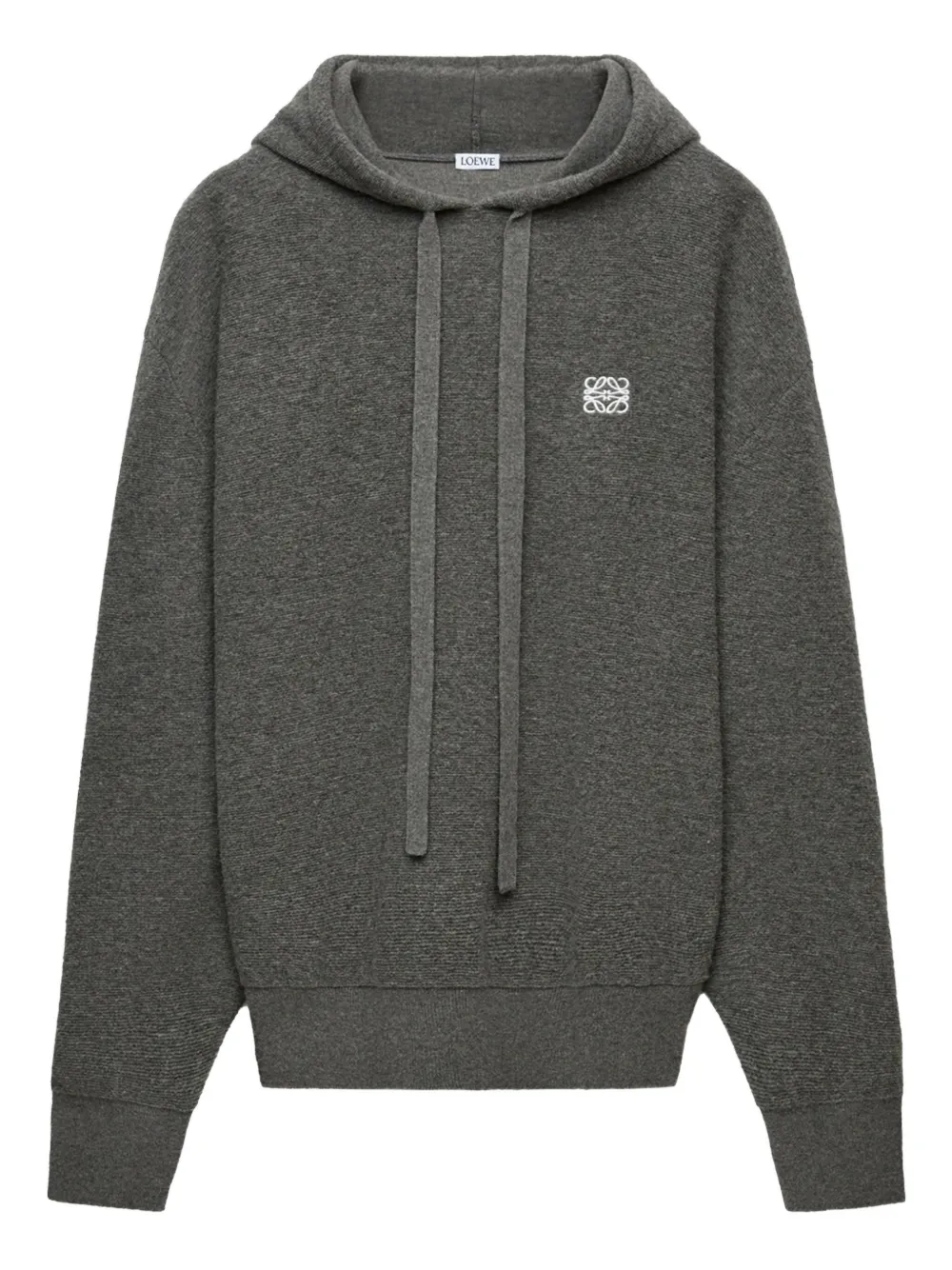 

Худи из смесовой шерсти LOEWE, серый