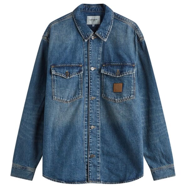 

Джинсовая куртка-рубашка Lincoln Carhartt Wip, синий