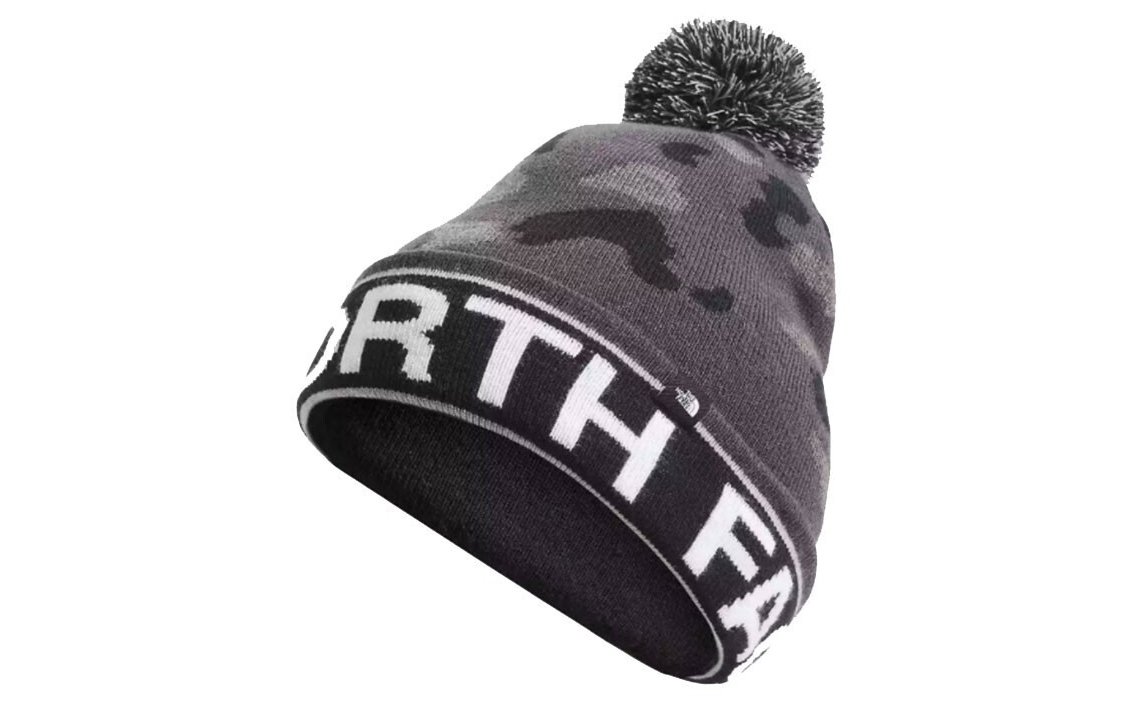 

THE NORTH FACE Унисекс шапка-бини черный серый цвет, Black Gray