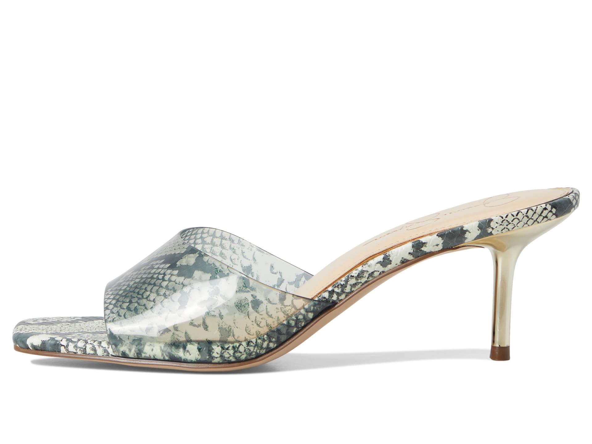 Туфли Jessica Simpson Celisha Lucite High Heel Sandals, Neutral Sienna Snake — фото 4