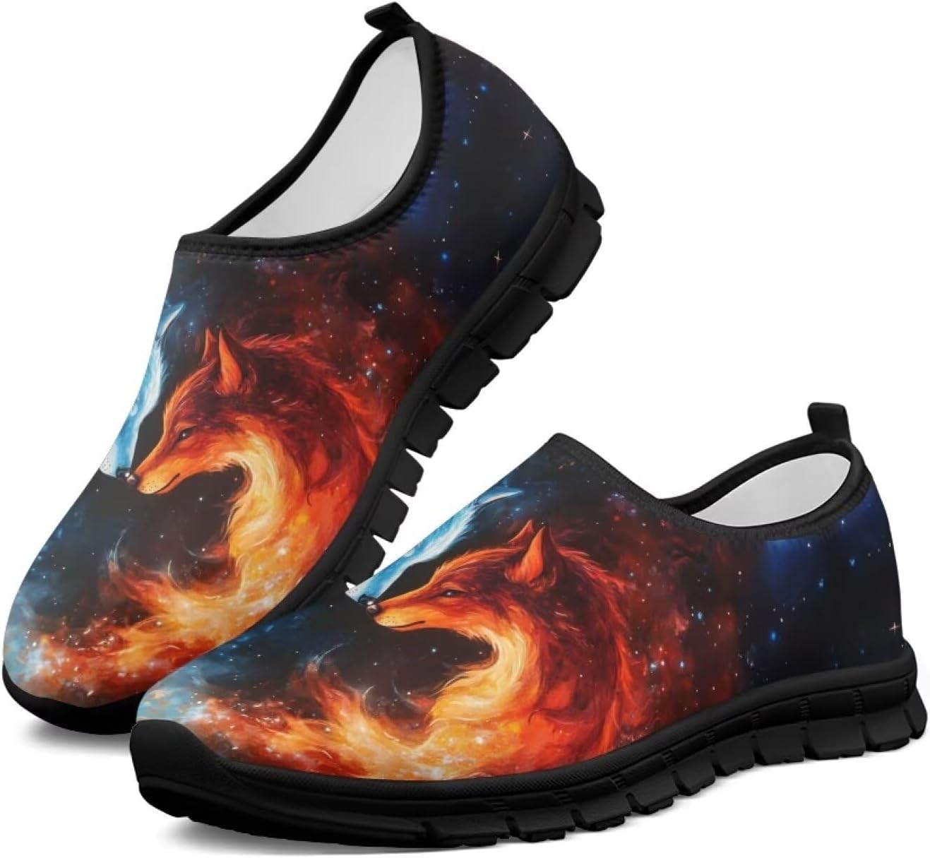 

Мужские слипоны, модные повседневные кроссовки для мужчин, удобная обувь для ходьбы Fonplted, Cool Wolf