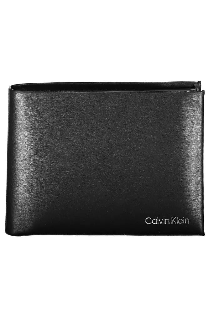 

Кожаный мужской кошелек Calvin Klein, черный
