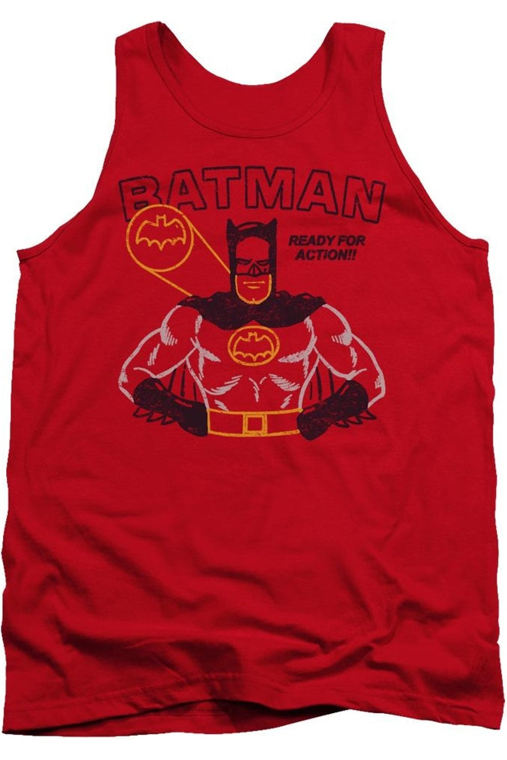 

Майка для взрослых Batman Ready For Action Gildan, красный