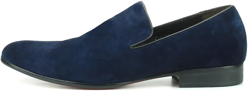 

Мужские замшевые лоферы FI-7216 без застежки Fiesso by Aurelio Garcia, темно-синий