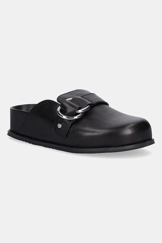 Кожаные шлепанцы Jaden Michael Michael Kors, черный