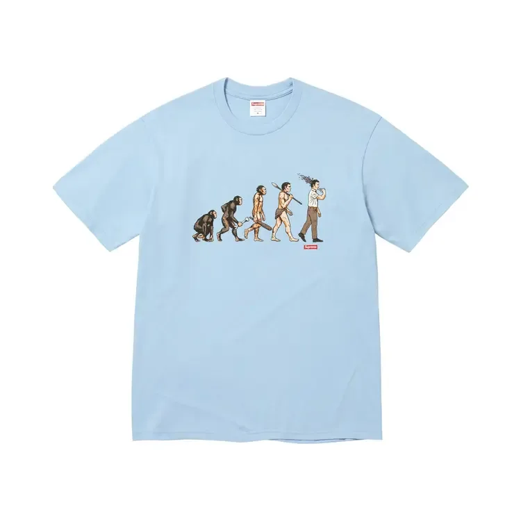 Футболка Supreme Evolution, цвет «пудрово-голубой»