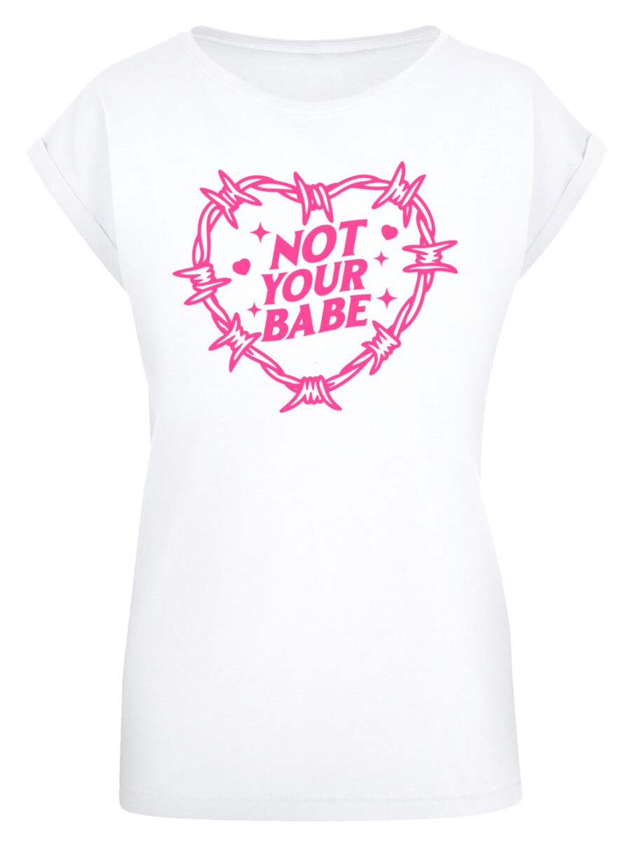 

Рубашка F4NT4STIC Unabhängige Frau Not Your Babe Frauentag, белый