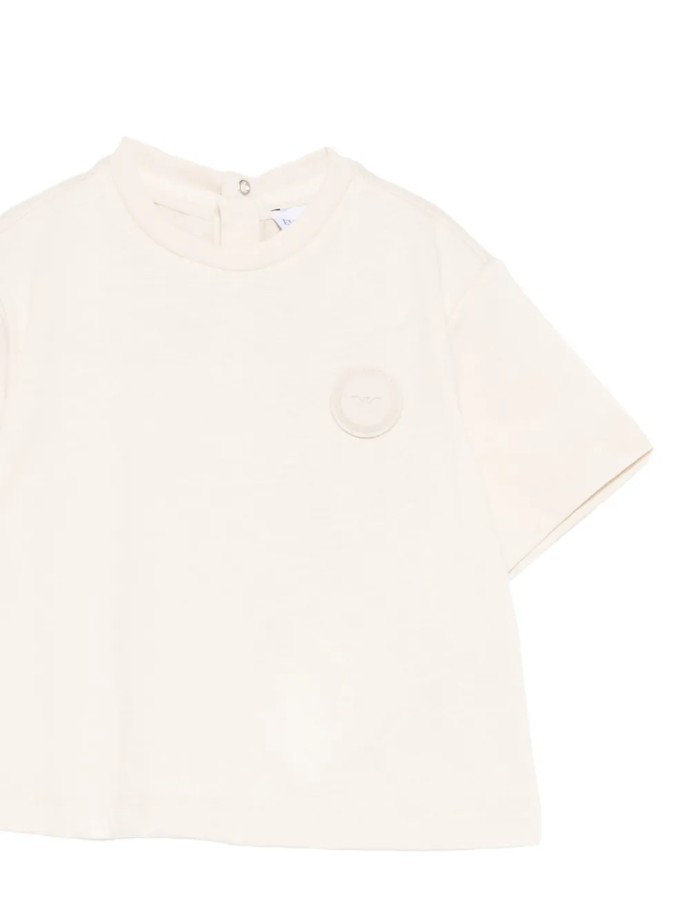 Футболка с логотипом Emporio Armani Kids, нейтральный — фото 3