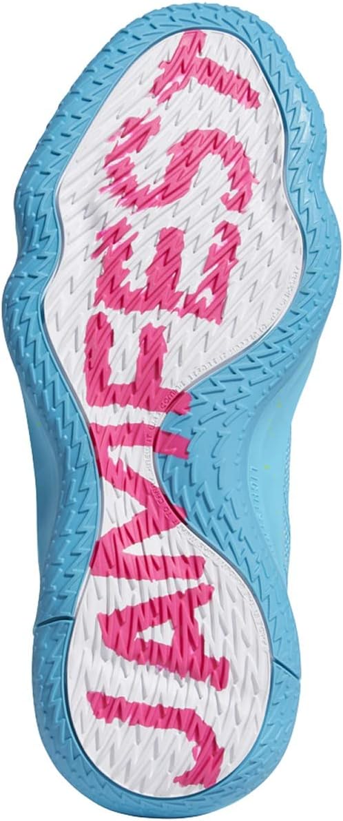 Женские кроссовки Adidas Dame 7, зеленый/розовый — фото 3