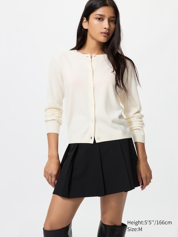 

Короткий кардиган из 100% кашемира Uniqlo, 01 off white